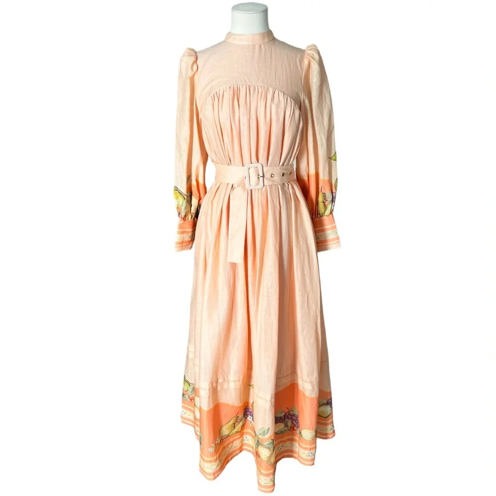 Keepsake the Label Long Sleeve Maxi Linen Dress S - Picture 4 of 12